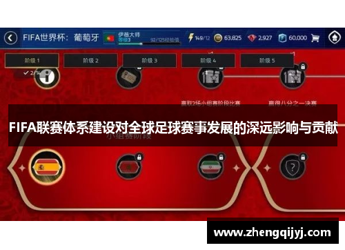 FIFA联赛体系建设对全球足球赛事发展的深远影响与贡献